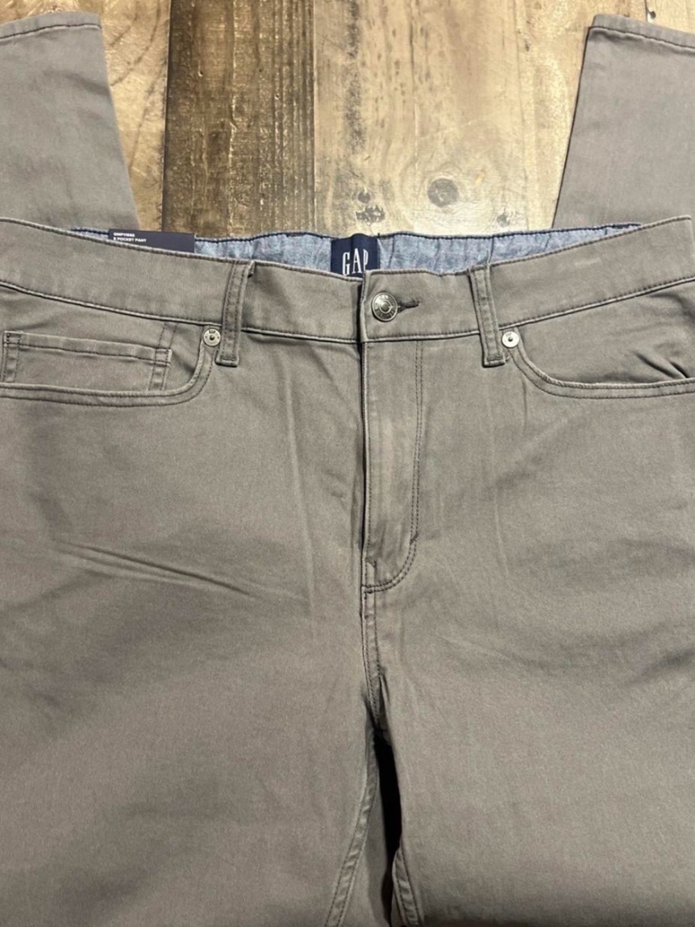 GAP Men's Slim Straight Gray Chinos